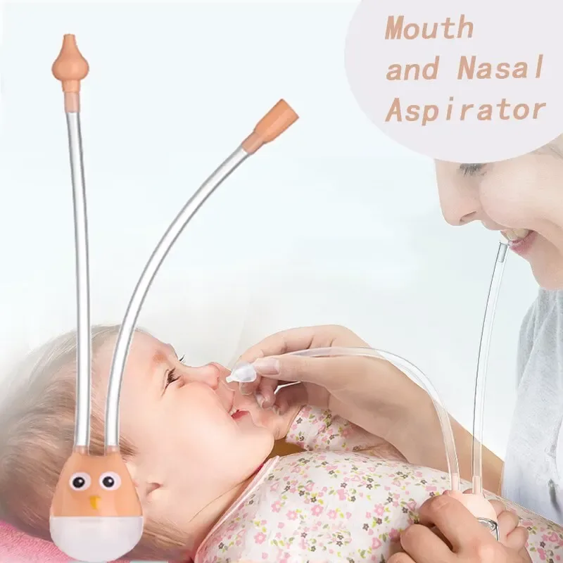 Aspirateur nasal bébé à embout buccal en silicone