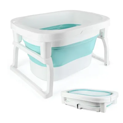 Baignoire pliable bébé avec pieds surélevés