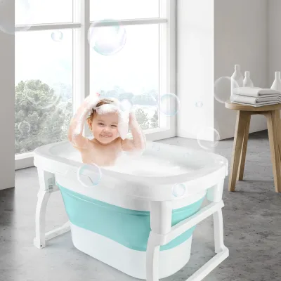 Baignoire pliable bébé avec pieds surélevés – image 3