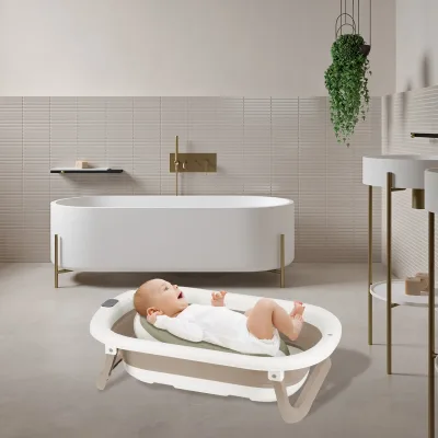 Baignoire pliable bébé avec thermomètre