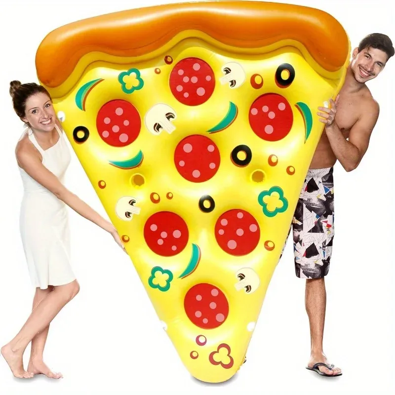 Bouée gonflable tranche de pizza en PVC