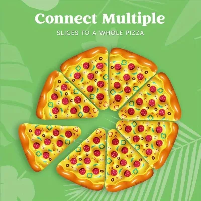 Bouée gonflable tranche de pizza en PVC – image 3