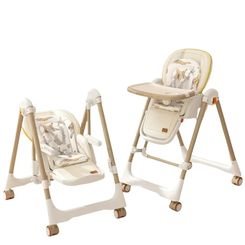 Chaise haute pliable 2 en 1 pour bébé