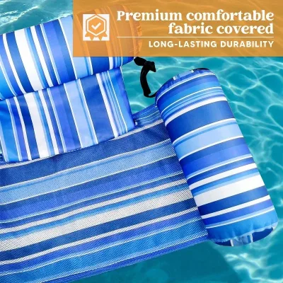 Chaises longues flottantes gonflables, lot de 2 – image 3