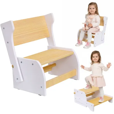 Escabeau et chaise convertibles 2 en 1 pour enfant
