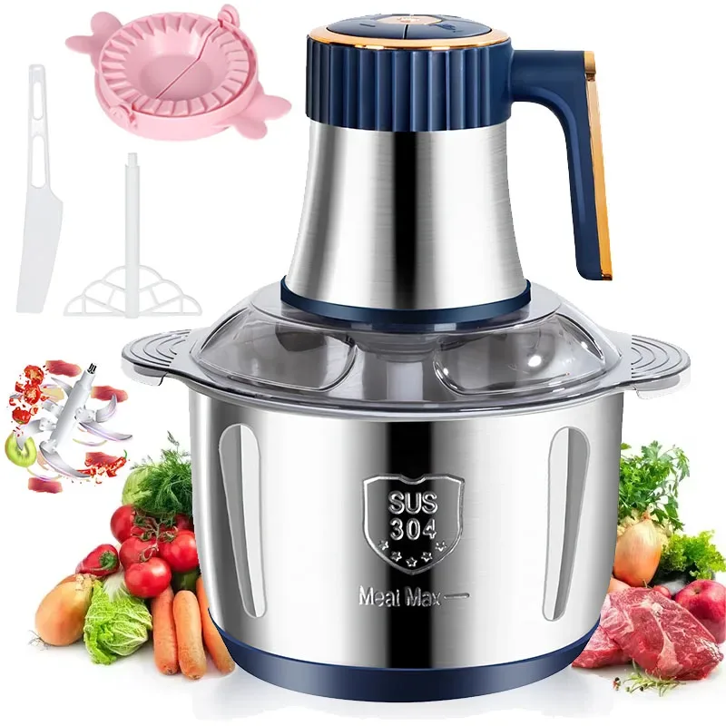 Hachoir électrique 5 L en acier inoxydable