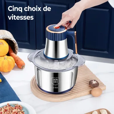 Hachoir électrique 5 L en acier inoxydable – image 3