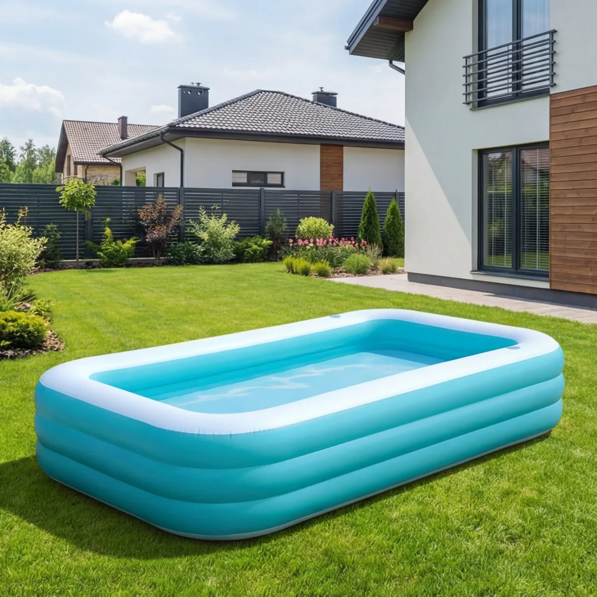 Piscine gonflable en PVC avec sièges pour jardin
