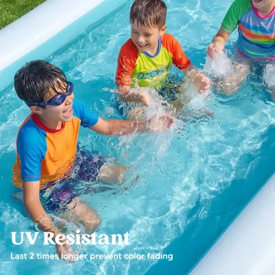 Piscine gonflable en PVC avec sièges pour jardin – image 2