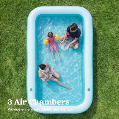 Piscine gonflable en PVC avec sièges pour jardin – image 3