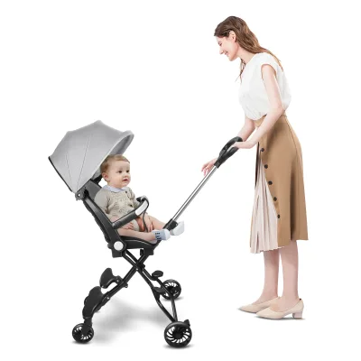 Poussette légère pliable à dossier réglable – image 3