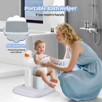 Support de bain pliable et réglable pour bébé – image 2
