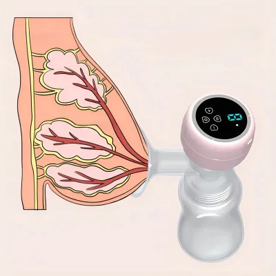Tire-lait électrique portable rose rechargeable USB – image 2